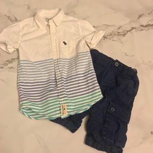 Abercrombie Kids size 5 / 6 nautical theme shirt